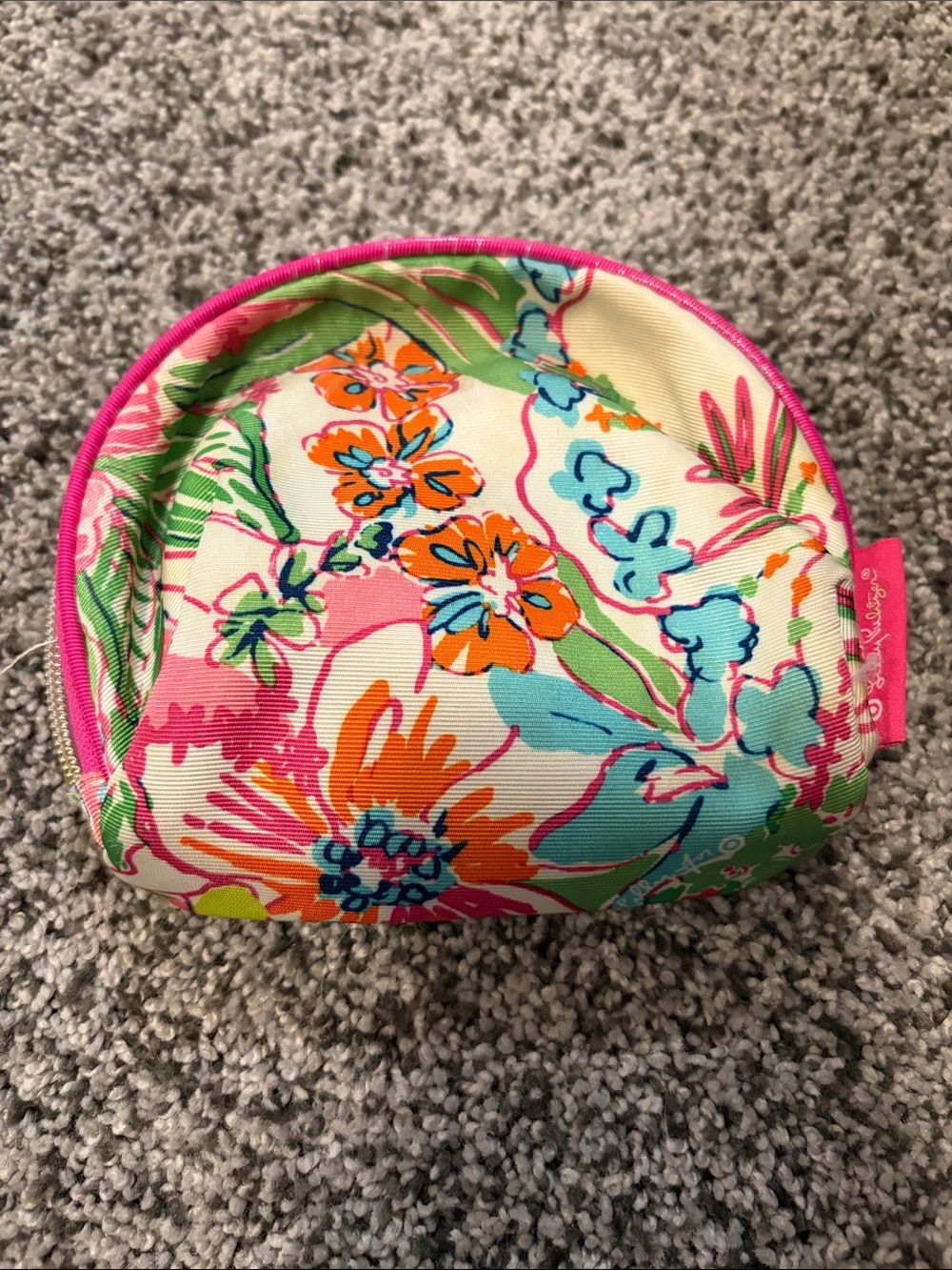 Lilly Pulitzer x Target Floral Cosmetic Pouch with Pink Trim